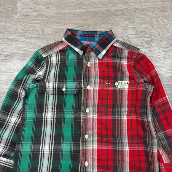 Polo Ralph Lauren Colorblock Plaid Button Up Shirts Baby Toddler 4/4T - Picture 2 of 8